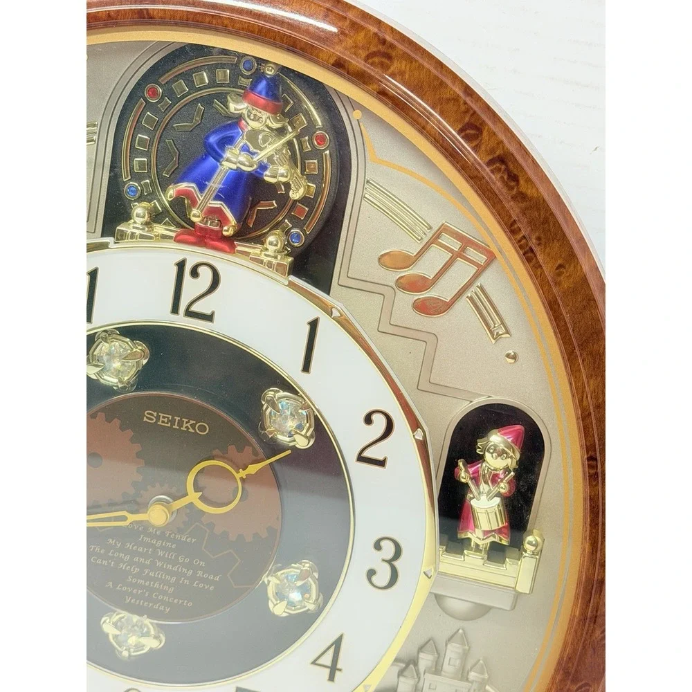 Seiko QXM147BRH Melodies in Motion Swarovski Musical Wall Clock Tested